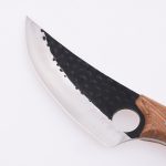 OEM fixed butcher knife 3Cr13 blade wood handle forging blade style HH-5072 09