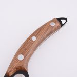 Coltello da macellaio fisso OEM 3Cr13 lama forgiatura manico in legno stile lama HH-5072