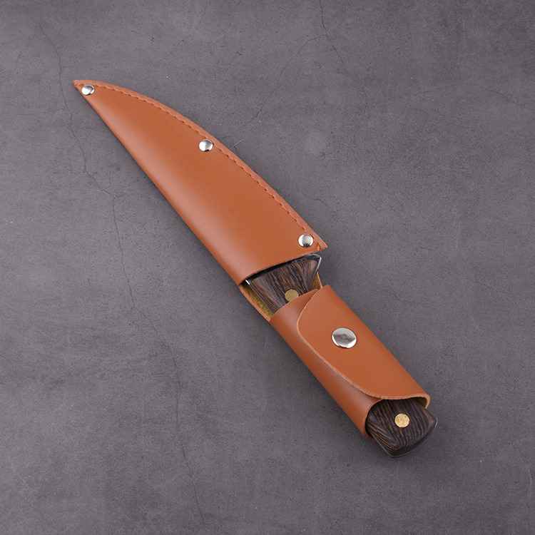 OEM Fixed Butcher Knife 3Cr13 Blade Wood Handle HH-5992 01