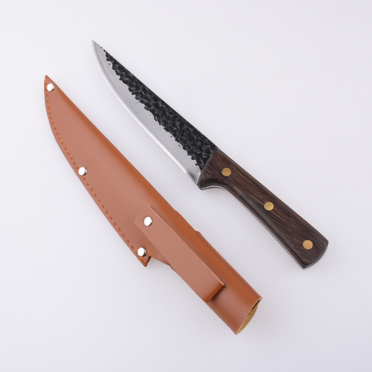 Нож мясника с фиксированным лезвием 3Cr13 OEM с деревянной ручкой HH-7203