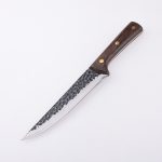 Couteau de boucher fixe OEM 3Cr13 Lame manche en bois HH-7203