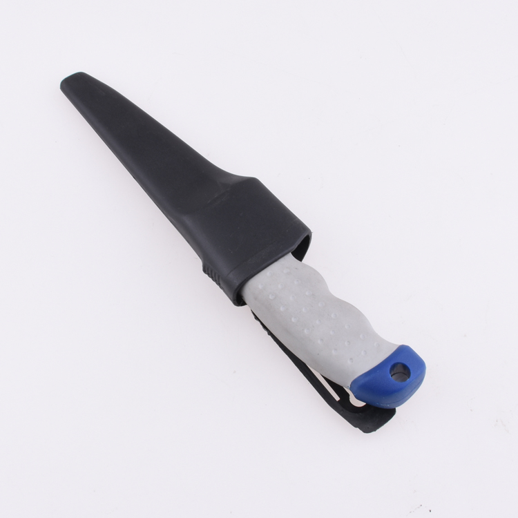 Cuchillo de pesca fijo OEM 3Cr13 hoja TPR + mango PP ZY-FK180