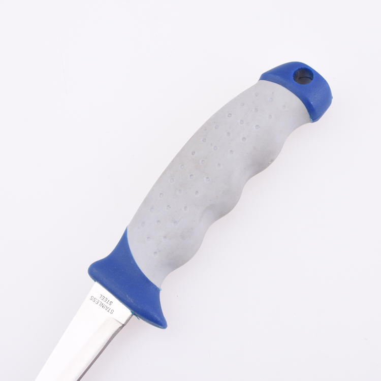 Cuchillo de pesca fijo OEM 3Cr13 hoja TPR + mango PP ZY-FK180