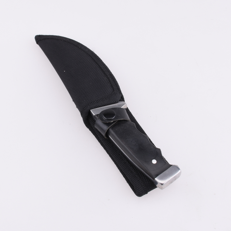 Couteau de chasse fixe OEM 3Cr13 Manche en bois de couleur de lame JM-1028