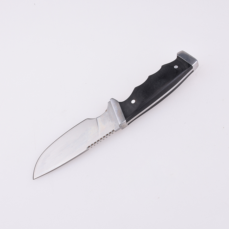 OEM Fixed Hunting Knife 3Cr13 Blade Color wood Handle JM-1028