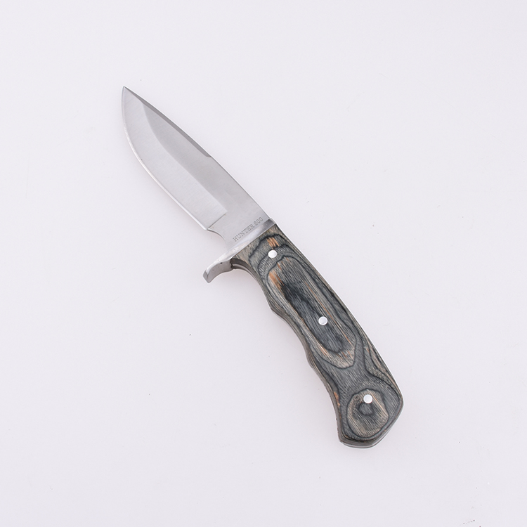 Coltello da caccia fisso OEM Lama 3Cr13 Manico in legno colorato JM-1029 06