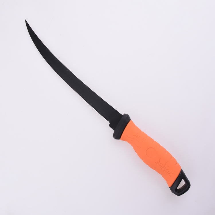 OEM Fixed Fishing Knife 3Cr13 Blade PP + TPR Handle FX-FK009