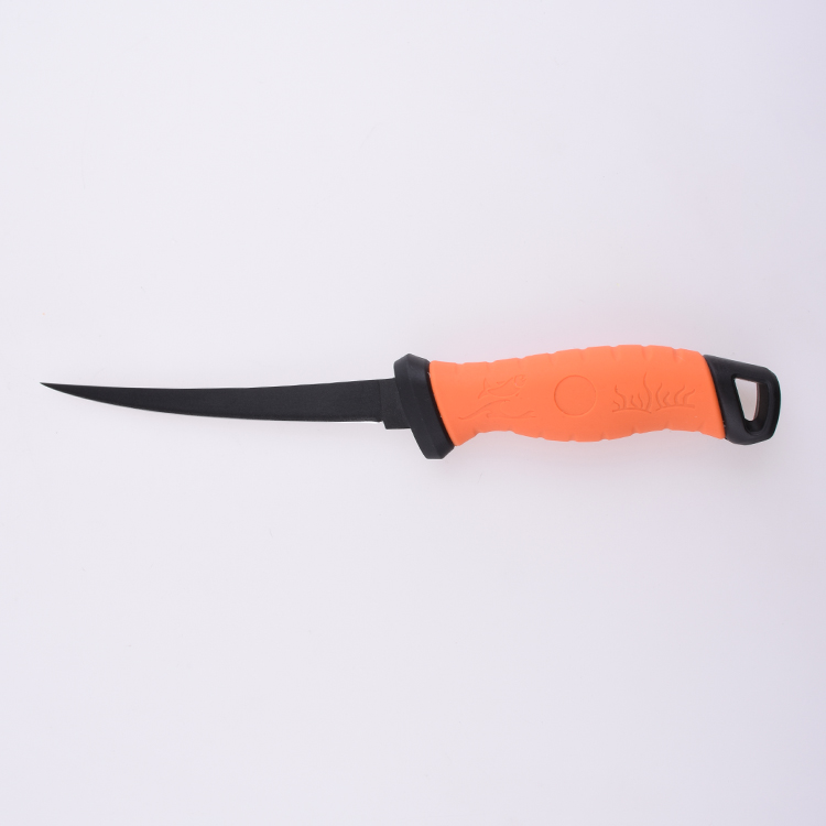 OEM 고정 낚시 나이프 3Cr13 블레이드 PP + TPR 핸들 FX-FK006