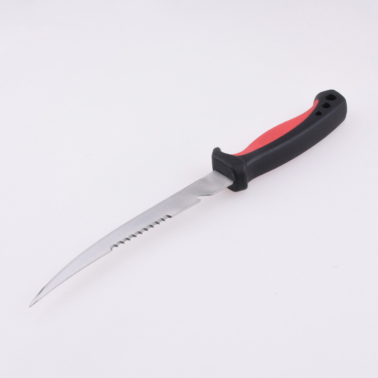 OEM Fixed Fishing Knife 3Cr13 Blade PP + TPR Handle FX-FK001
