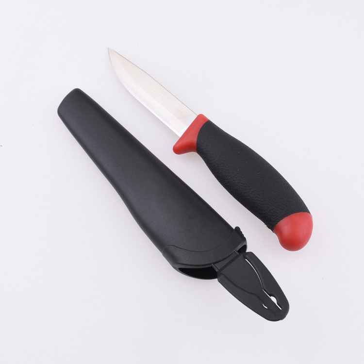 OEM 고정 낚시 나이프 3Cr13 블레이드 PP + TPR 핸들 FX-FK004