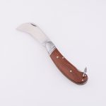 Uso de madera de la herramienta de trabajo del uso del cuchillo del electricista de la manija de la hoja del cuchillo plegable 2Cr13 del OEM SS-0828
