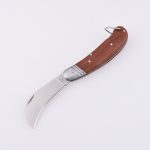 Uso de madera de la herramienta de trabajo del uso del cuchillo del electricista de la manija de la hoja del cuchillo plegable 2Cr13 del OEM SS-0828