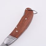 Uso de madera de la herramienta de trabajo del uso del cuchillo del electricista de la manija de la hoja del cuchillo plegable 2Cr13 del OEM SS-0828