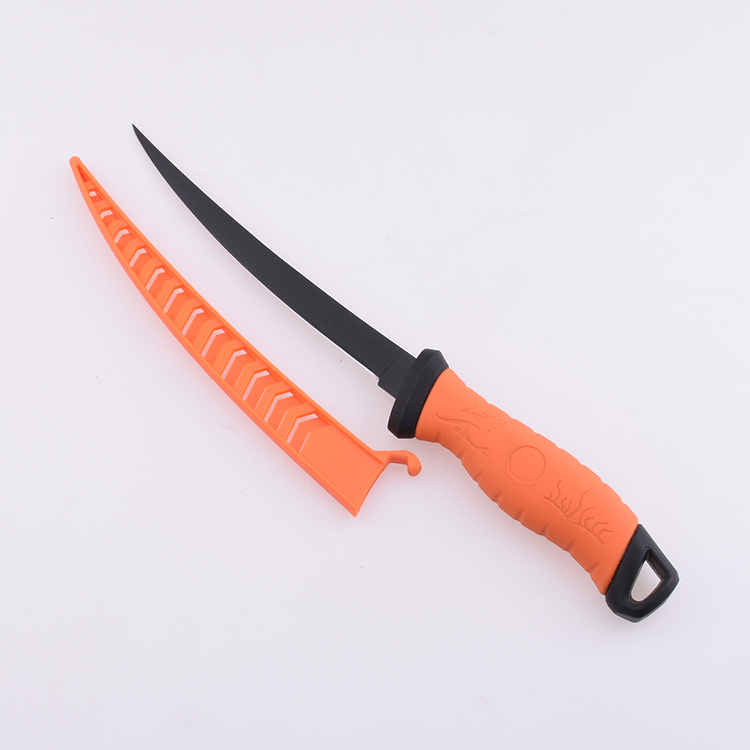 OEM Fixed Fishing Knife 3Cr13 Blade PP + TPR Handle FX-FK008 07