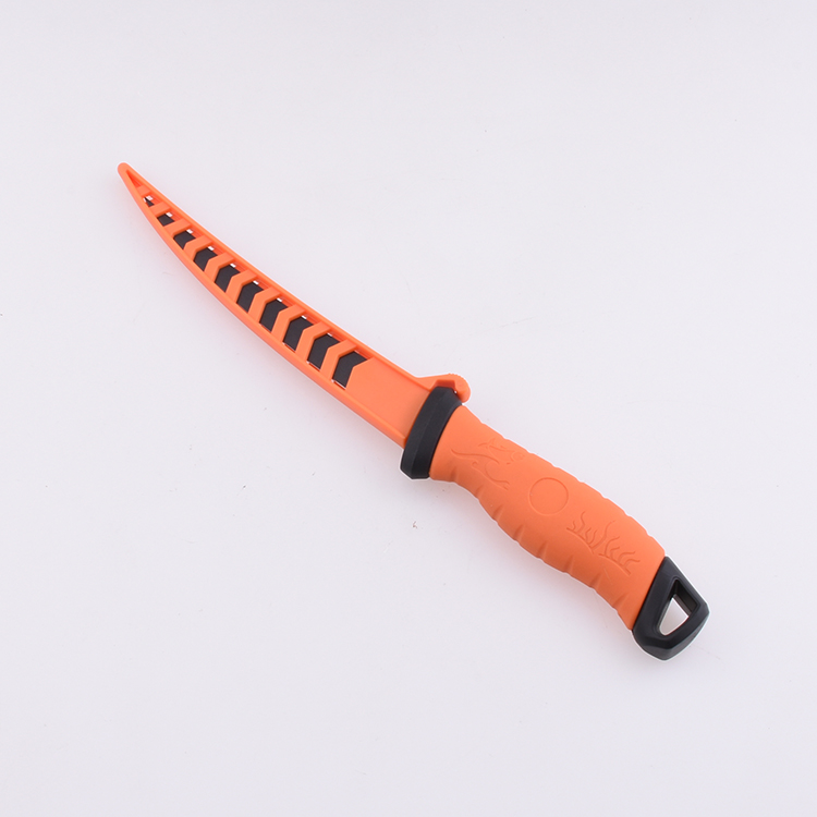 OEM 고정 낚시 나이프 3Cr13 블레이드 PP + TPR 핸들 FX-FK007