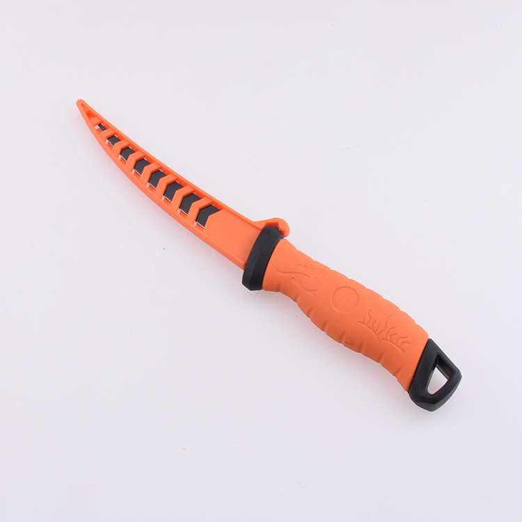 OEM 고정 낚시 나이프 3Cr13 블레이드 PP + TPR 핸들 FX-FK006