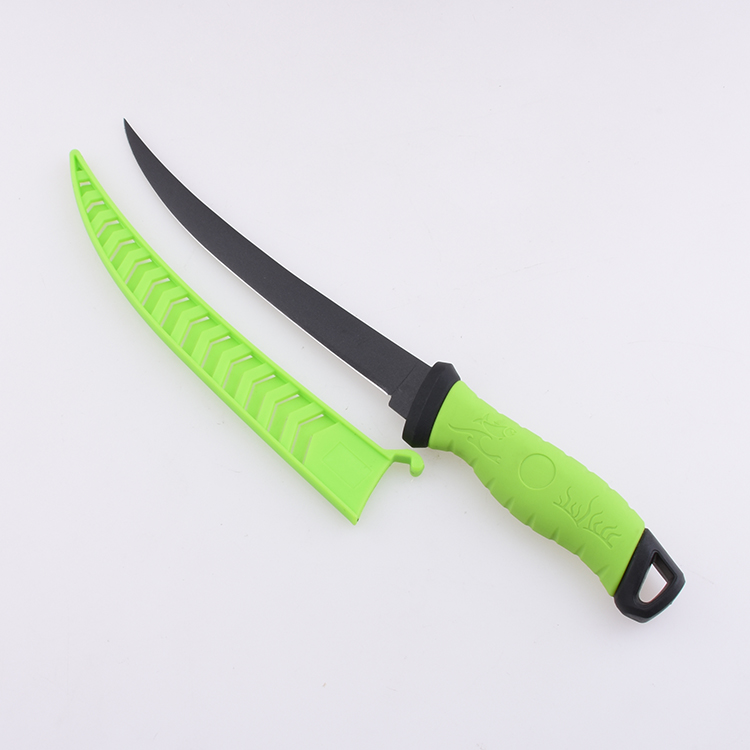 OEM Fixed Fishing Knife 3Cr13 Blade PP + TPR Handle FX-KF109 07