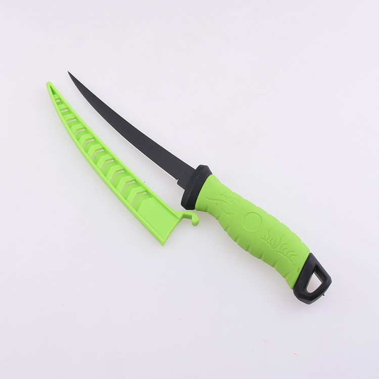 OEM Fixed Fishing Knife 3Cr13 Blade PP + TPR Handle FX-FK107 06
