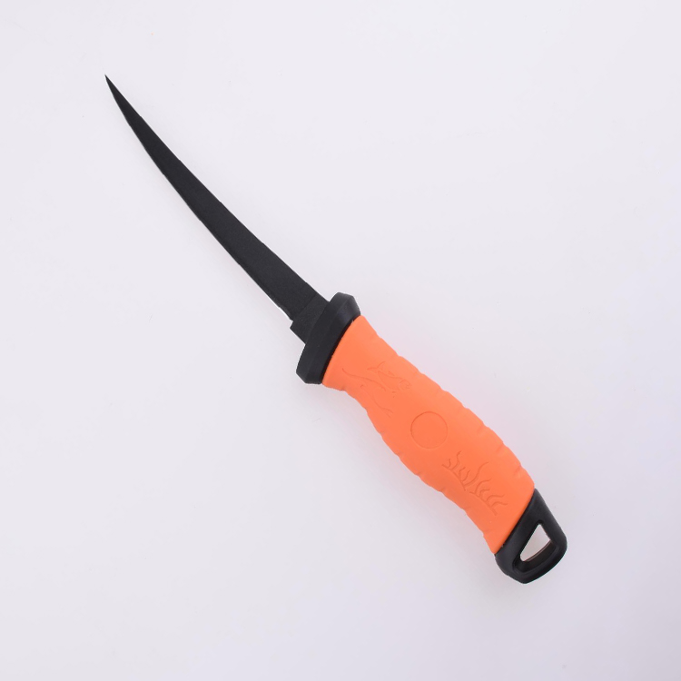 OEM 고정 낚시 나이프 3Cr13 블레이드 PP + TPR 핸들 FX-FK006