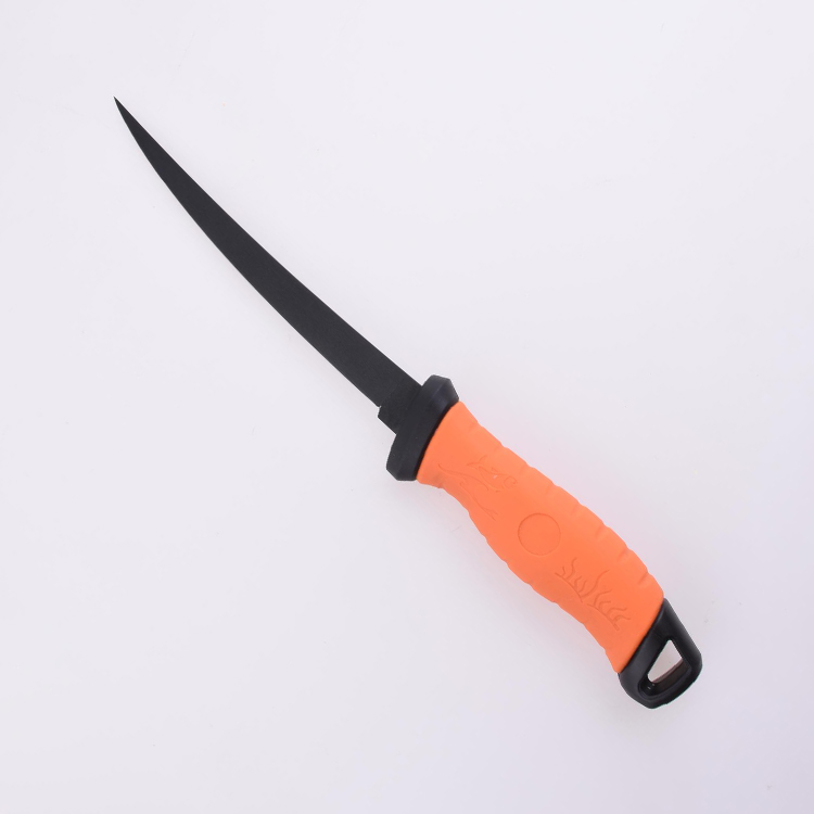 OEM Fixed Fishing Knife 3Cr13 Blade PP + TPR Handle FX-FK007