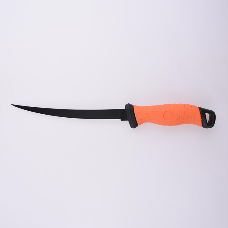 OEM Fixed Fishing Knife 3Cr13 Blade PP + TPR Handle FX-FK008
