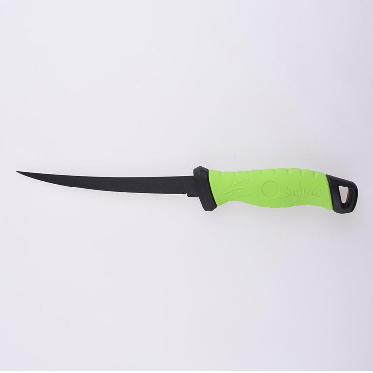 OEM Fixed Fishing Knife 3Cr13 Blade PP + TPR Handle FX-FK107