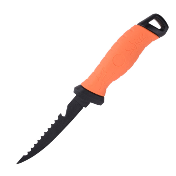 OEM Fixed Fishing Knife 3Cr13 Blade PP + TPR Handle FX-FK005