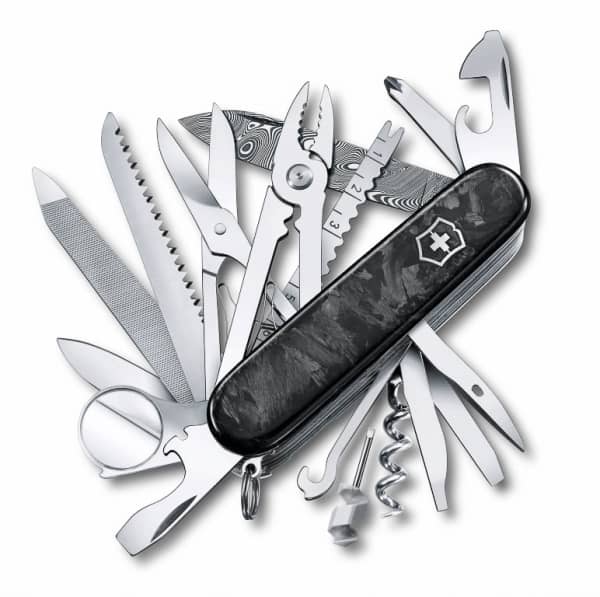 Victorinox limited multi-tool fascinated by the presence of Damascus steel, Shieldon