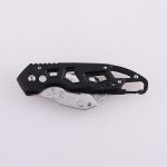 Klip sabuk kunci tombol pemotong utilitas OEM SK5 pisau yang dapat diganti Gagang Aluminium 3 in 1 HF-KL029