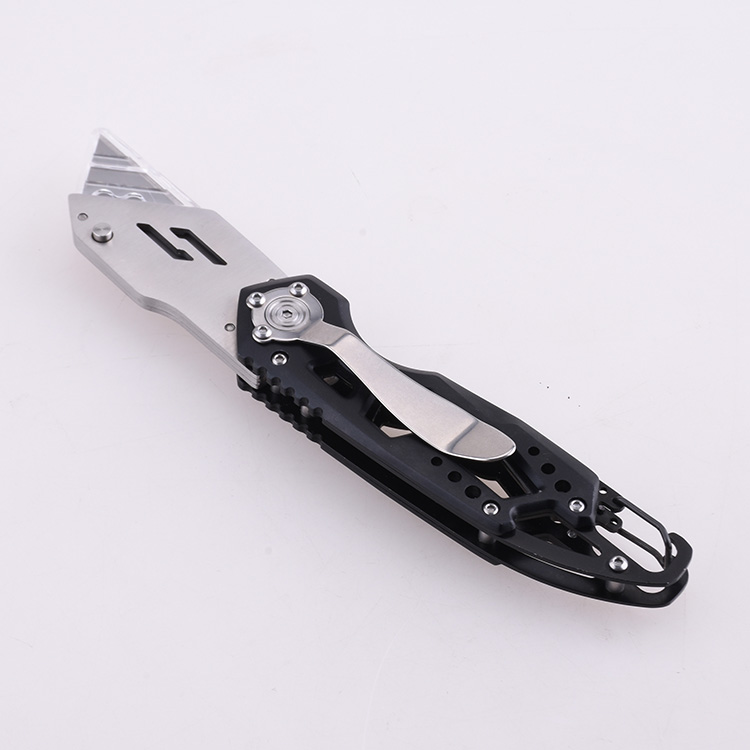 OEM utility cutter button lock belt clip SK5 replaceable blade Aluminum Handle 3 in 1 HF-KL029 03