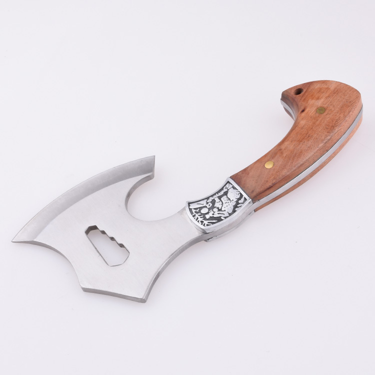 도매 다축 나무 손잡이 스테인레스 블레이드 야외 사용 HH-A004