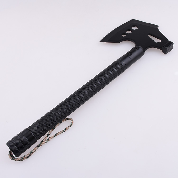 Wholesale multi-axes aluminium handle flint knife blade outdoor HH-A006