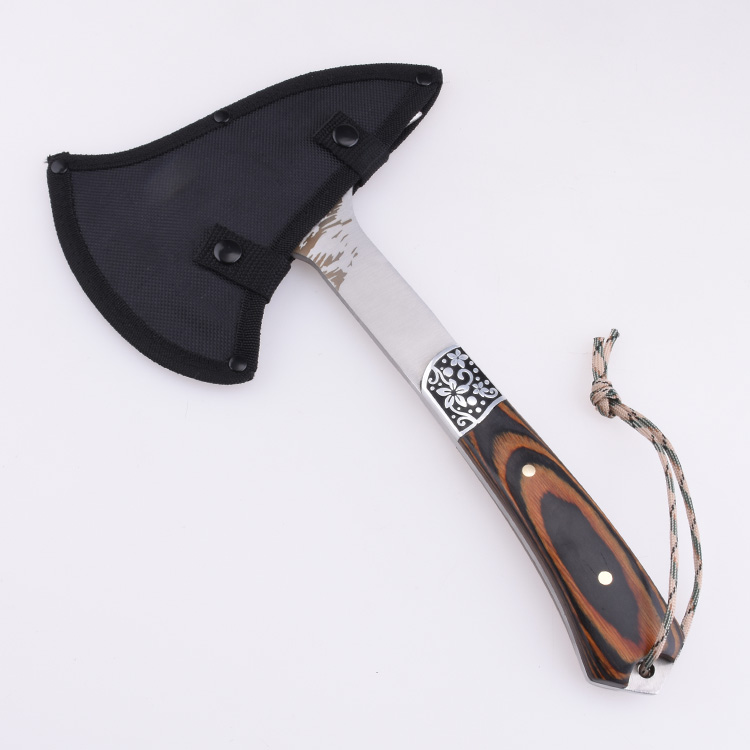 Vente en gros hache manche en bois forme de lame personnalisée utilisation extérieure HH-A005