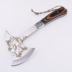 Wholesale ax wooden handle custom blade shape outdoor use HH-A005