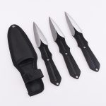 Facas de arremesso OEM lâmina personalizada cor preta 1 conjunto 3 peças combinação gratuita HH-9122