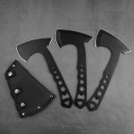 OEM wholesale multi throwing axes stainless steel nylon sheath sets HH-4866 02