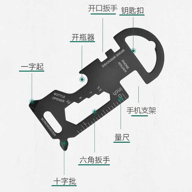Оптовая EDC 8 многофункциональная форма медузы портативная для ежедневного использования YJ-2219