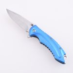 Bilah pisau lipat poket EDC OEM 3Cr13 pemegang aluminium anodized MC-SK-8