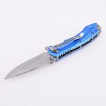 Bilah pisau lipat poket EDC OEM 3Cr13 pemegang aluminium anodized MC-SK-8