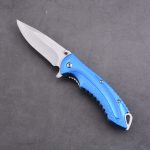 Bilah pisau lipat saku EDC OEM 3Cr13 menangani aluminium anodized MC-SK-8