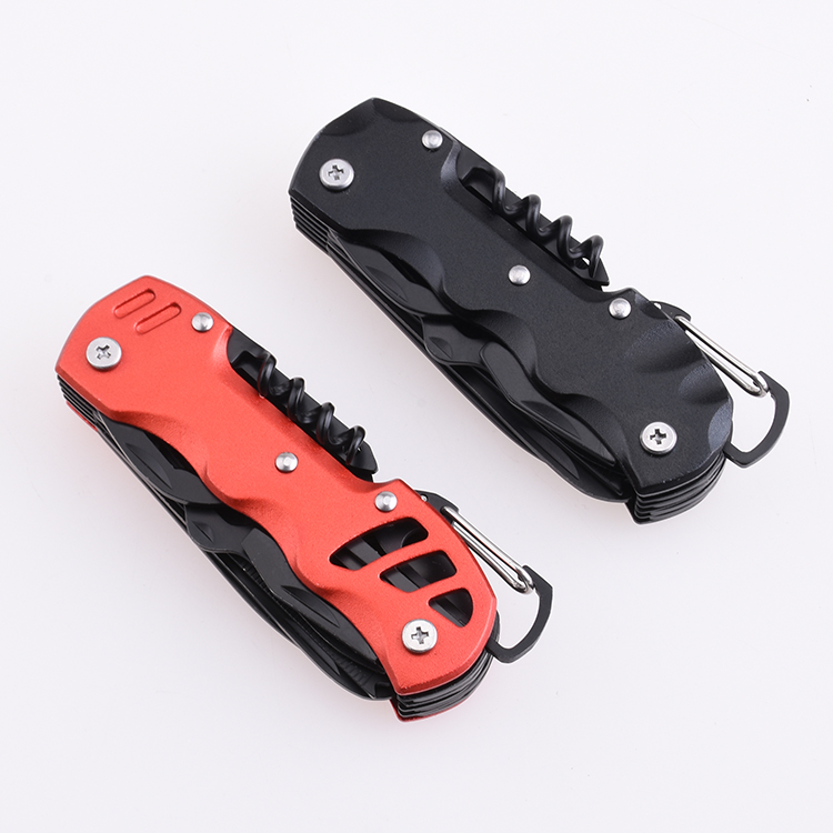 OEM 12 in 1 army knife aluminum color handle present gift outdoor use MC-PL-101