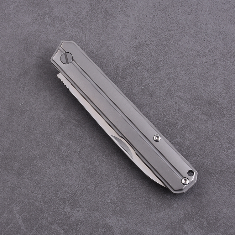 OEM EDC 티타늄 핸들 9Cr 블레이드 도매 재고 없음 잠금 EDC 나이프 GL-22367