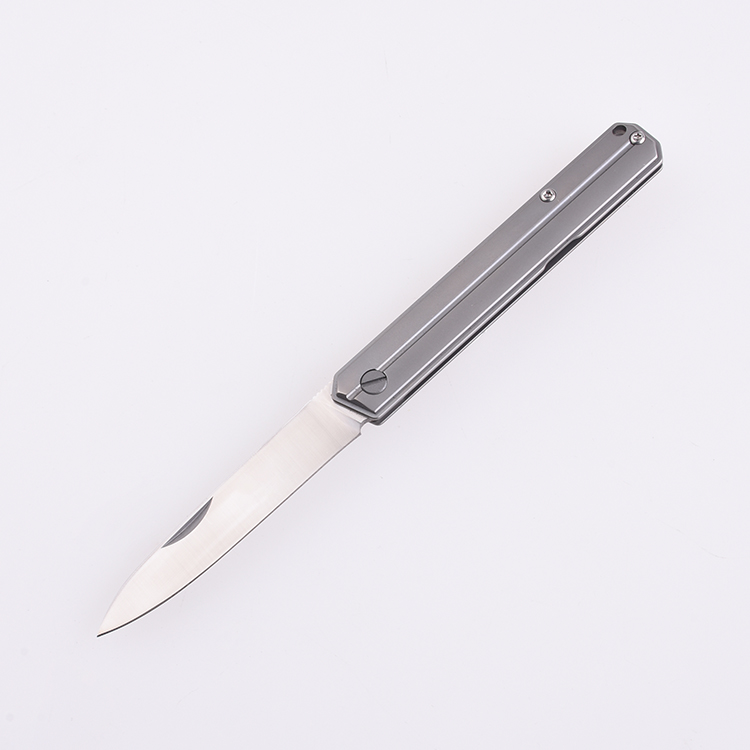 OEM EDC mango de titanio 9Cr hoja al por mayor stock sin bloqueo EDC cuchillo GL-22367