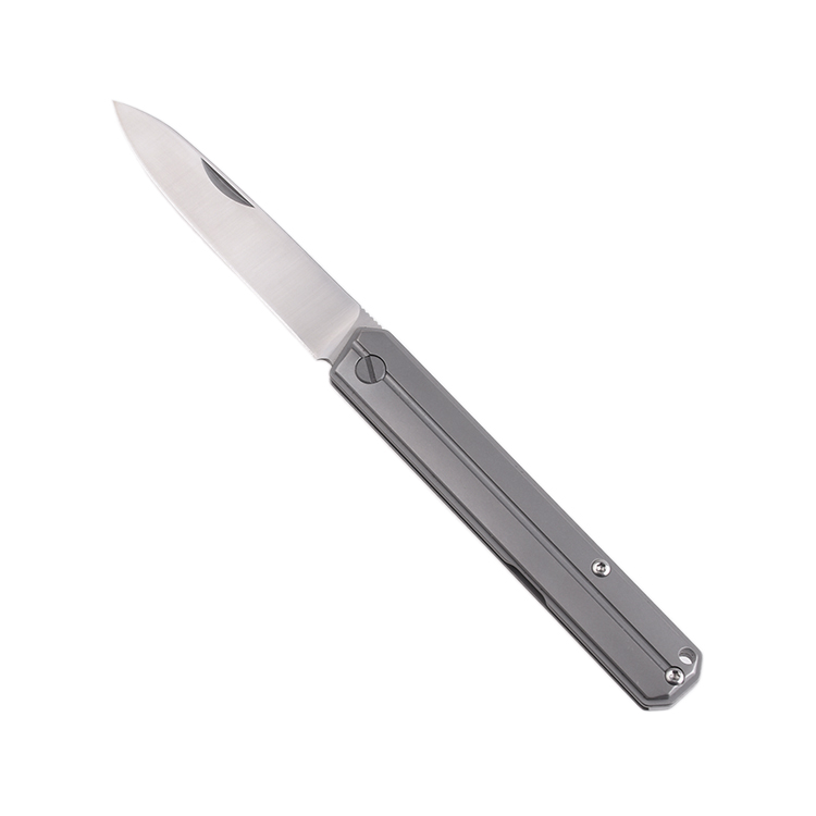OEM EDC titanium handle 9Cr blade wholesale stock no lock EDC knife GL-22367