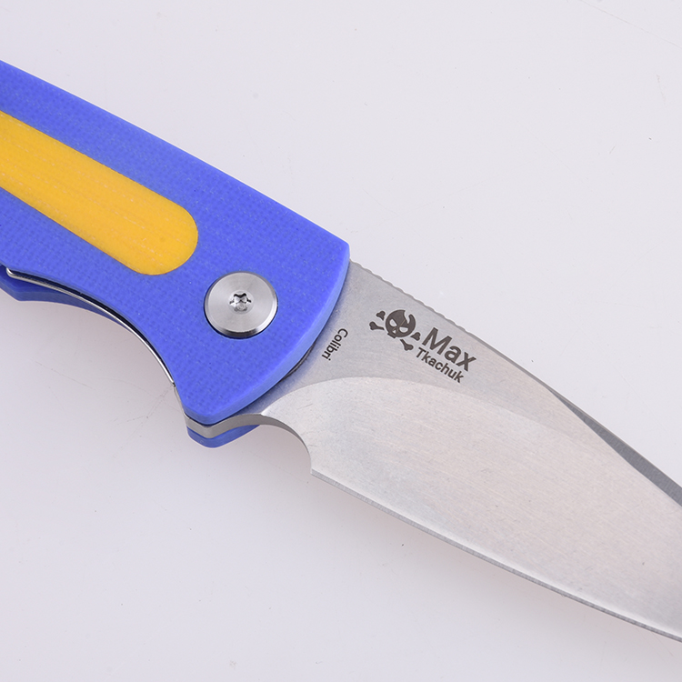 Couteau Shieldon EDC, MT01A Colibri, lame 154CM, manche G10, liner lock emboîté, design Max Tkachuk (Ukraine)