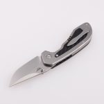 Shieldon EDC knife, TP01A Ronin, M390 blade, carbon fiber and 6AL4V Titanium handle, nested frame lock, Tepe Designs (USA) design