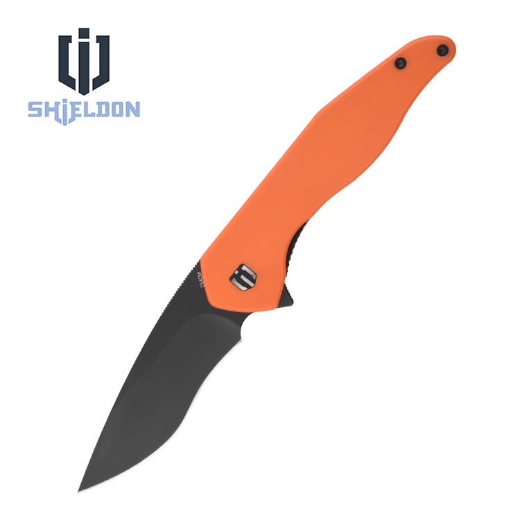 Shieldon EDC-Messer, Taschenmesser, EG01A Viper, 154 cm Klinge, G10-Griff, verschachtelter Liner-Lock, Design von Eric Garza (USA).