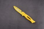 OEM Fixed Fishing Knife 3Cr13 Blade PP Handle with PP sheath yellow FX-22652-A 01