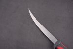 OEM Fixed Fishing Knife 3Cr13 Blade PP+TPR Handle with PP sheath black & red FX- 22654 07