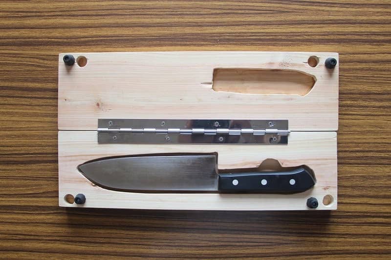[custom camping cutting board] Let&#8217;s custom your own cutting board that can also store kitchen knife!, Shieldon